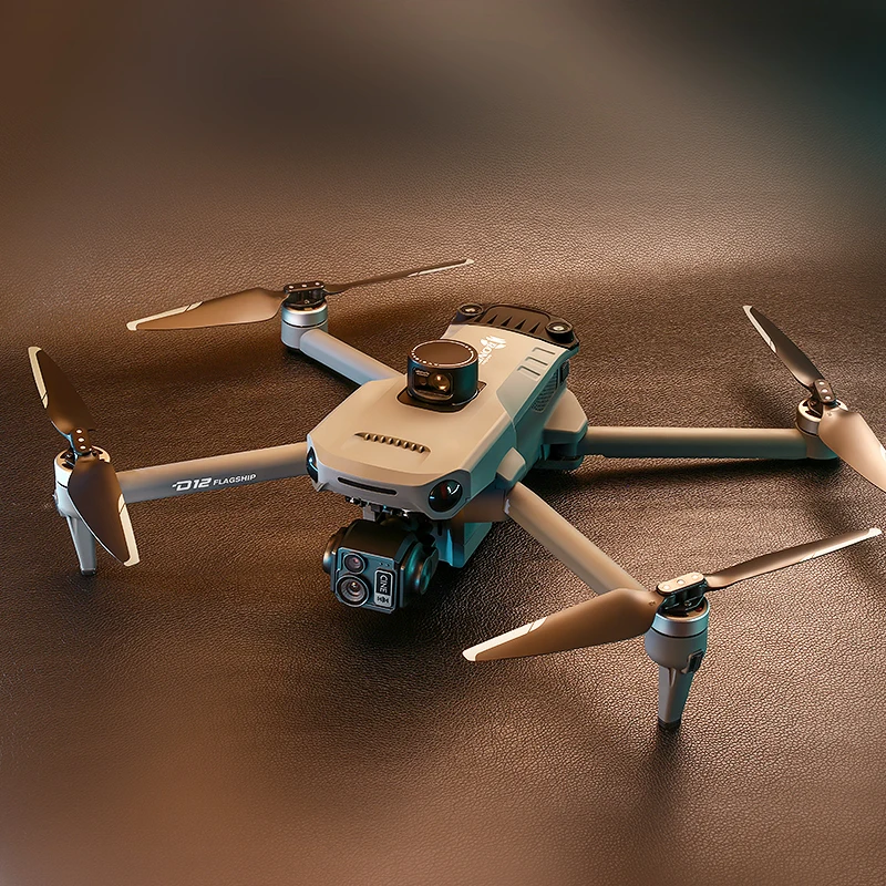 Nuovo giunto cardanico a 3 assi per drone GPS 8K con fotocamera HD professionale touch screen FPV 360 ° Giocattoli drone senza spazzole per evitare ostacoli telescopici - immagine 6