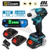 588N.m Cordless Brushless Impact Driver Kit Cordless Drill Electric Screwdriver 4-Speed 1/4‘’ 3 LED Light for Makita 18V Battery 1