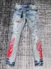 discounted Men bandana flame distressed blue jean 1