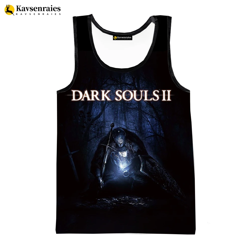 

2023 Fashion Dark Souls 3D Printed Tank Tops Men Summer Vest Women Casual Sleeveless Shirts Hip Hop Streetwear Oversized Tops