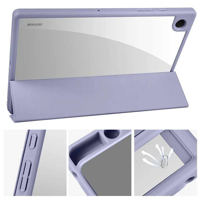 Holder, Caso Transparente para Galaxy Tab A8 A 8 SM X200