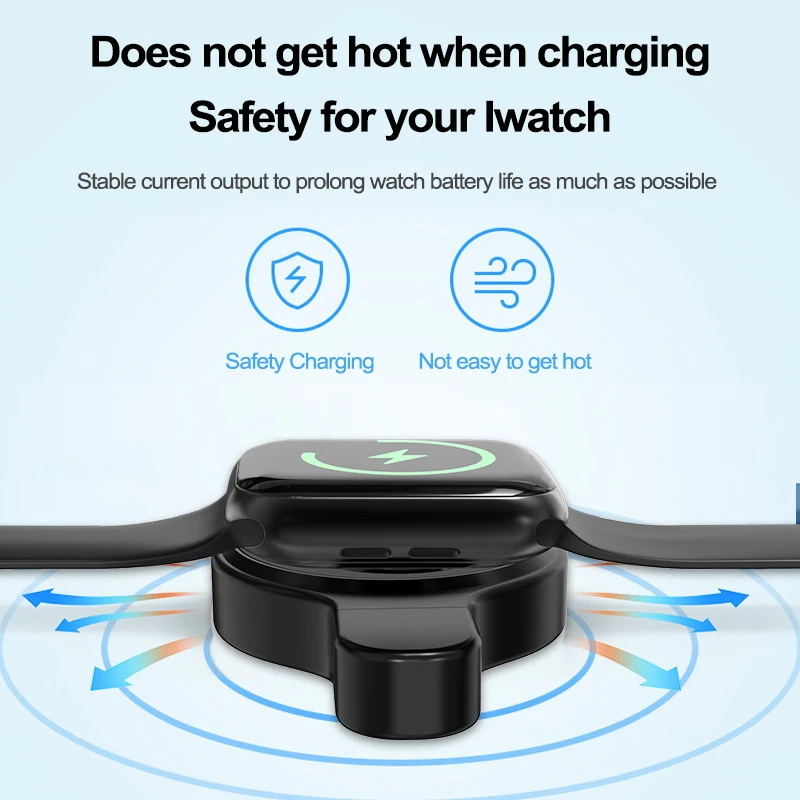 Portable Wireless Dock Station and Strap for Apple Watch - iWatch Band Accessories