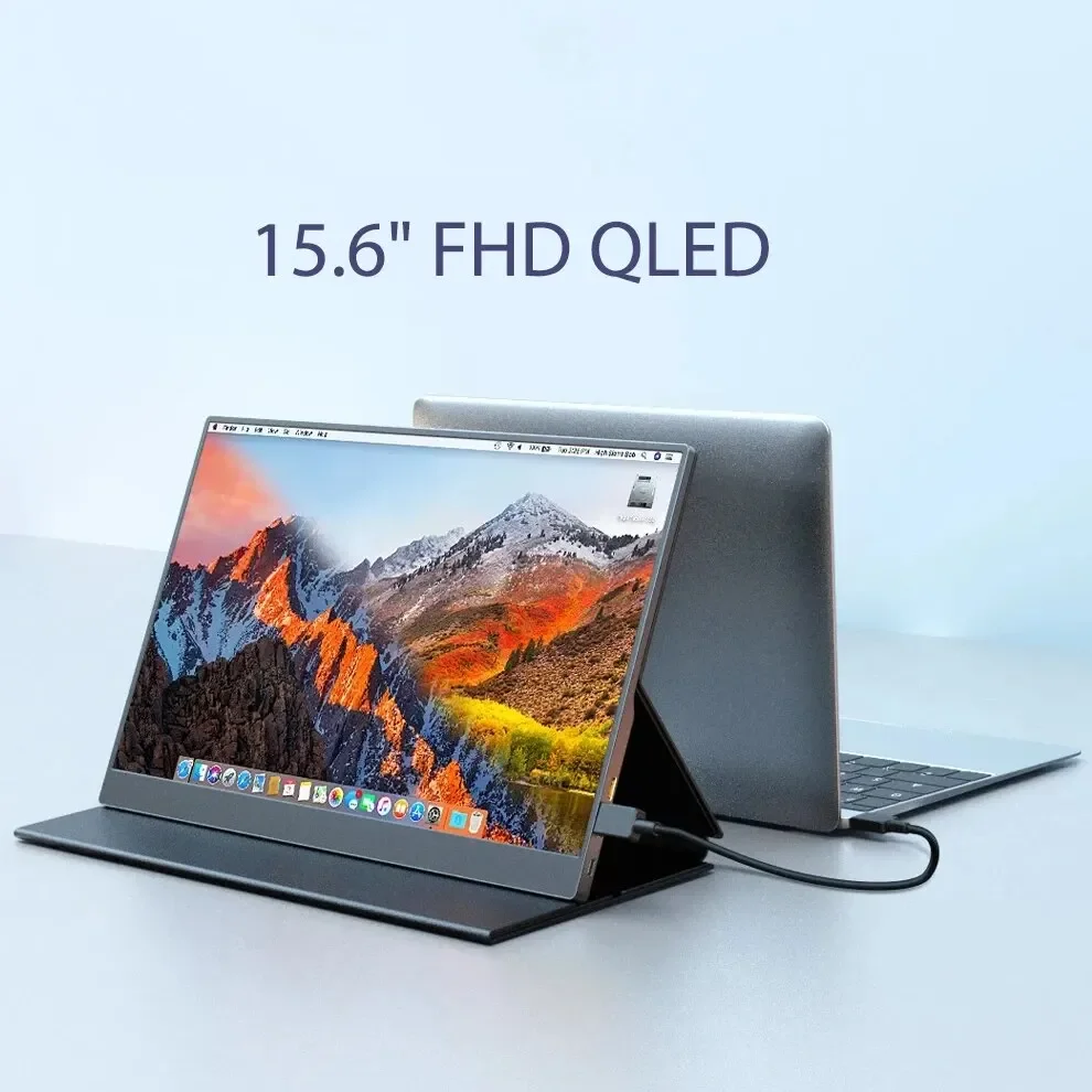 XIANWEI QLED 繫 ޴ , 100% SRGB FHD ܺ ÷ ȭ, ̴ PC Ʈ PS5/4 ġ Xbox ޴, 15.6 ġ