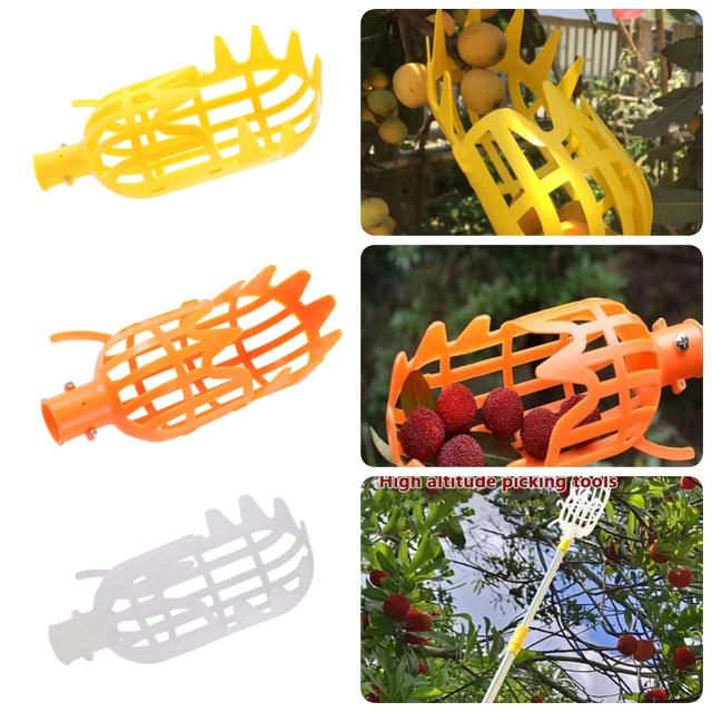 1Pc High-altitude Plastic Fruit Picking Tool Garden Orchard Field Basket Fruit Picker Head Apple Pear Peach Lemon Fruits Picking 2