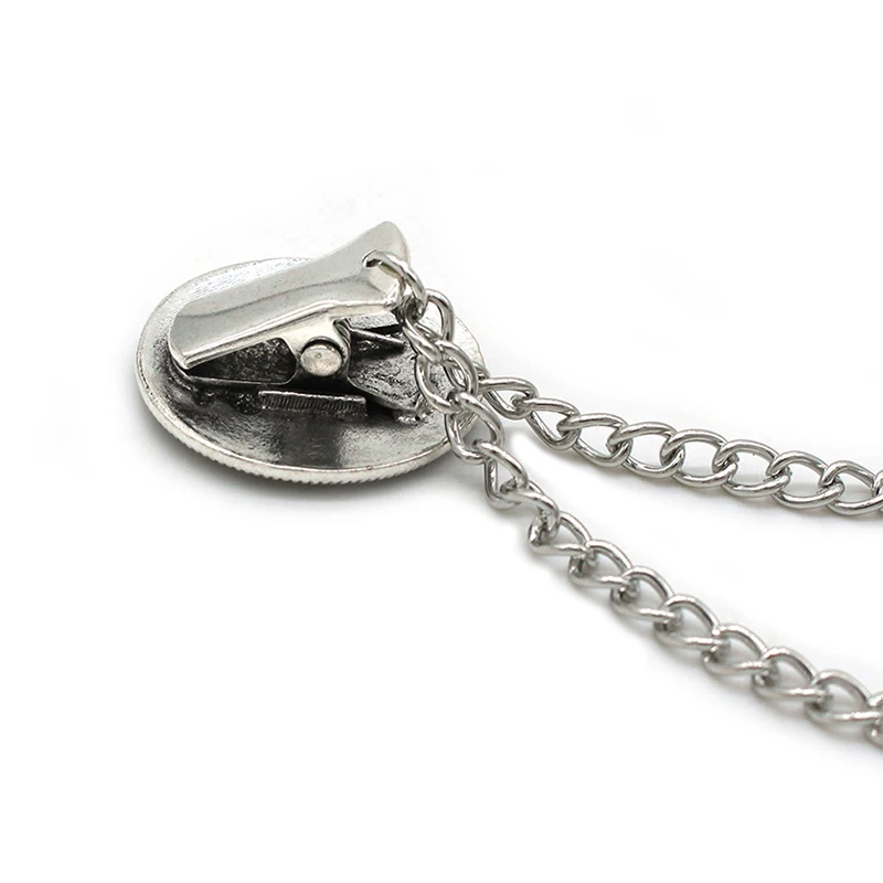 Women Vintage Chain Cardigan Clip Lady Retro Buckles Cloak Shawl Shirt Scarf Brooch Pin Jewelry clothing decor