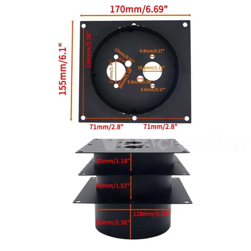 Air Diesel Heater 30mm 40mm 60mm Car Upgraded Base Mounting Bracket Floor Plate For Eberspacher Webasto Car Truck VAN Camper