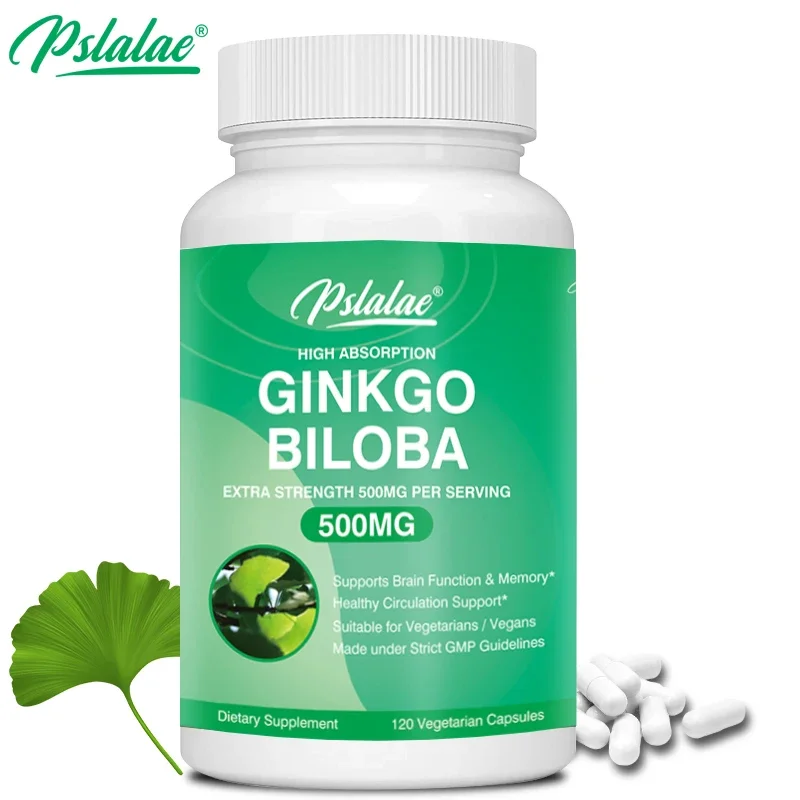 Ginkgo 500 Mg Extra Strength 500 Mg Per Serving-Supports Brain Function and Memory Support Non-GMO