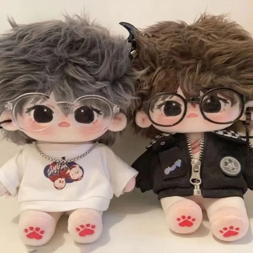 Doll Accessory Transparent Plastic Glasses Plastic Transparent Doll Round Glasses Miniature Round Round Transparent Glasses
