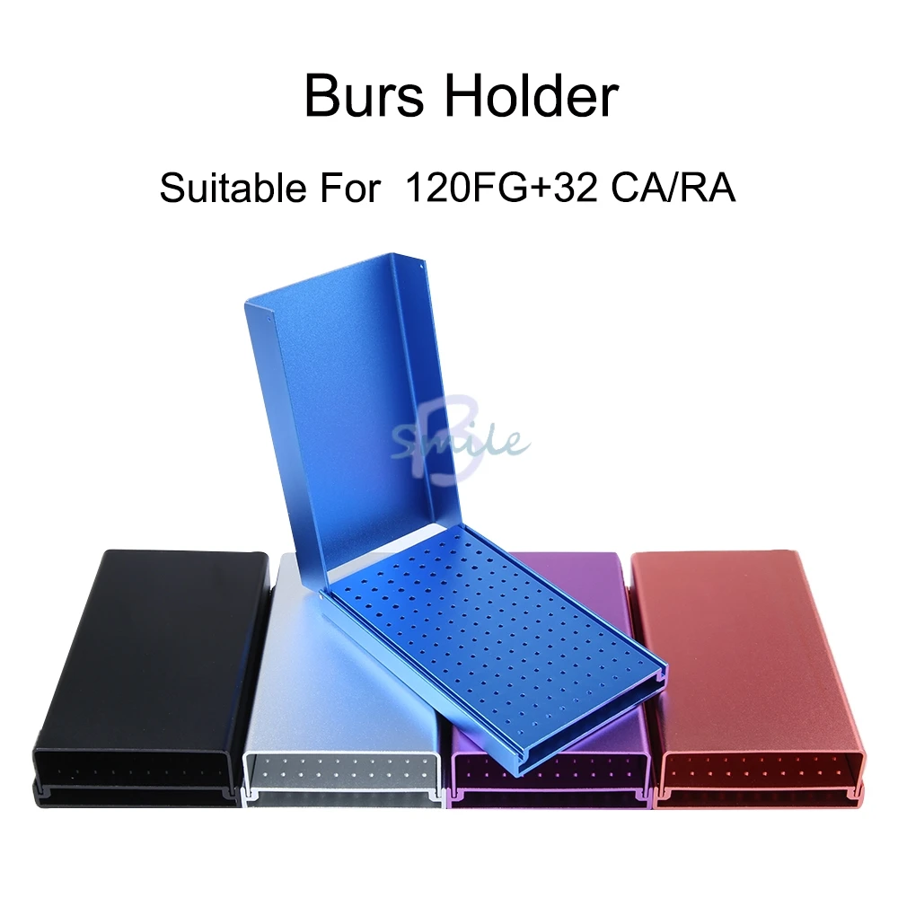 

new durable 152 Holes Autoclave holder box Dental High/Low speed Burs cleaning stand Sterilizer Case Burs For Dental Tools