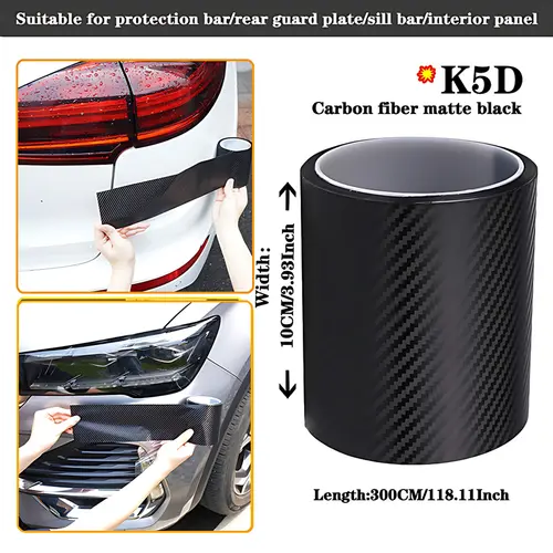 High quality K5D Transparent carbon fiber Car Door Protector Stickers Anti Scratch Tape Auto Trunk Sill Scuff Protector Film - Image 7