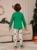 Merry Christmas Matching Pajamas Set 2024 New Cartoon Pattern 2 Pcs Suit Homewear Soft Cute Parent-child Clothes Family Look Pjs 6