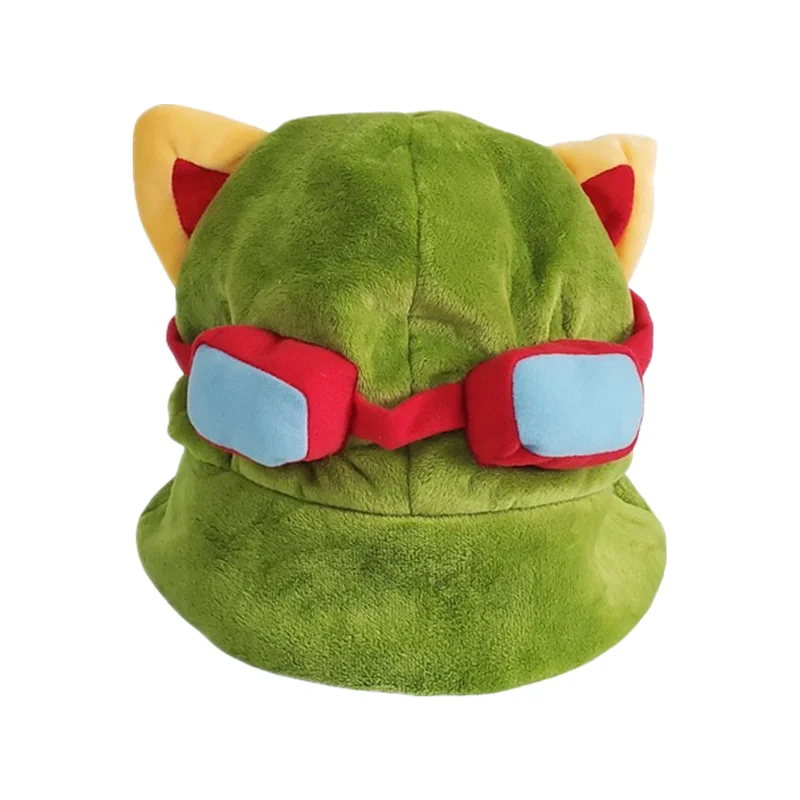 Game Lovely kawaii Swift Scout Timor Teemo's Hat LOL Cosplay Plush Warm Hat Party Teemo Cap cosplay hat