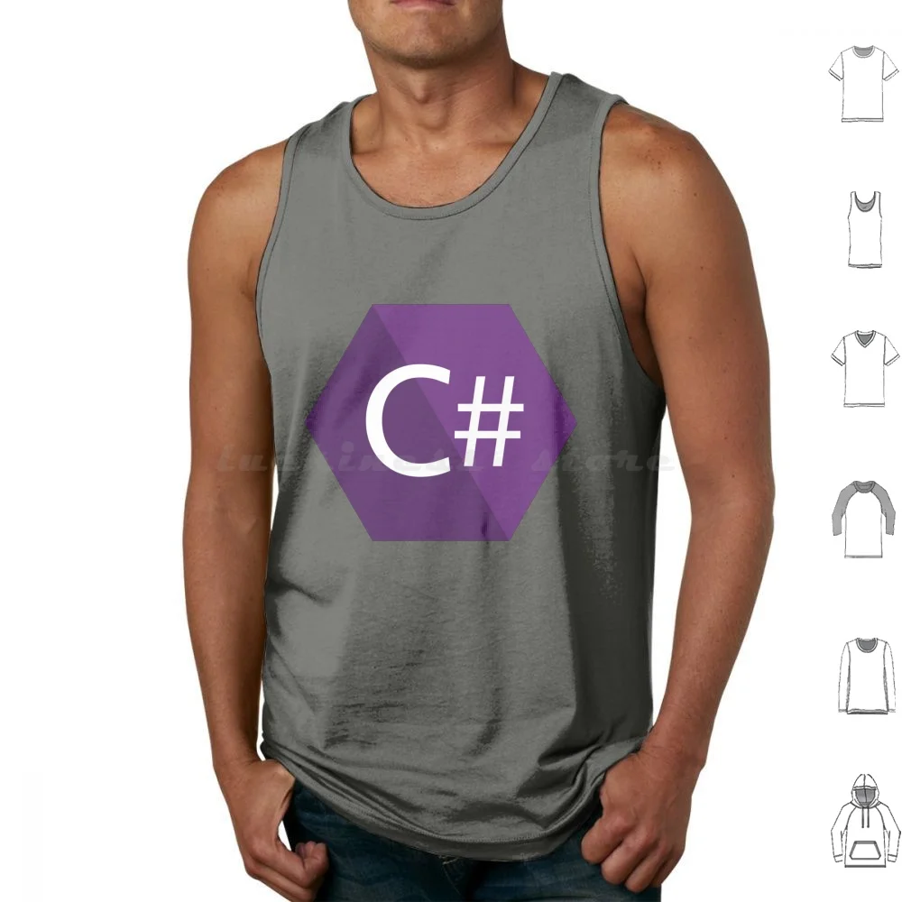 

C # C острый программатор, майка, жилет без рукавов, кодер, инженерное программирование, языковое программирование, разработчик программирования C