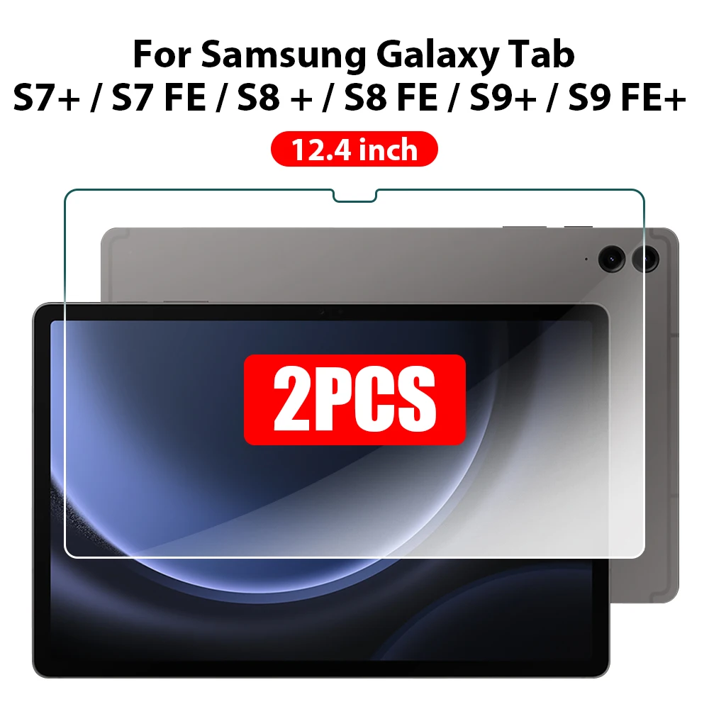 Premium Tempered Glass Screen Protector (2-Pack) for Samsung Galaxy Tablets