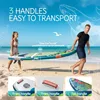 Inflatable Stand Up Paddle Board for outdoor water sports PVC material blue ultra-stable wide design with anti-slip EVA deck an