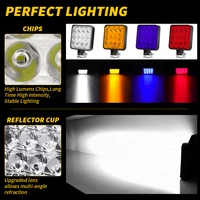 48W 16 Led 12V 24V LED Light Bar Work Light For Car Tractor Boat Truck 4X4 4WD SUV ATV Off Road Car SUV ATV Barra LED Headlights - Image 5