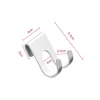 1pc Aluminum Hook Shower Glass Door Hook Towel Rack Hanger Key Organizer Plug Shaver Holder Rack Hooks for Hanging 5