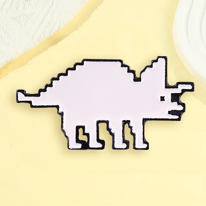 

Cartoon creative brooch cute triceratops brooch best gift for friends and family