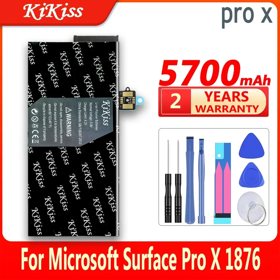 Batteria Kikiss Pro X (Muslimex) 5700Mah Per Microsoft Surface Pro X 1876 Bateria Ad Alta Capacità