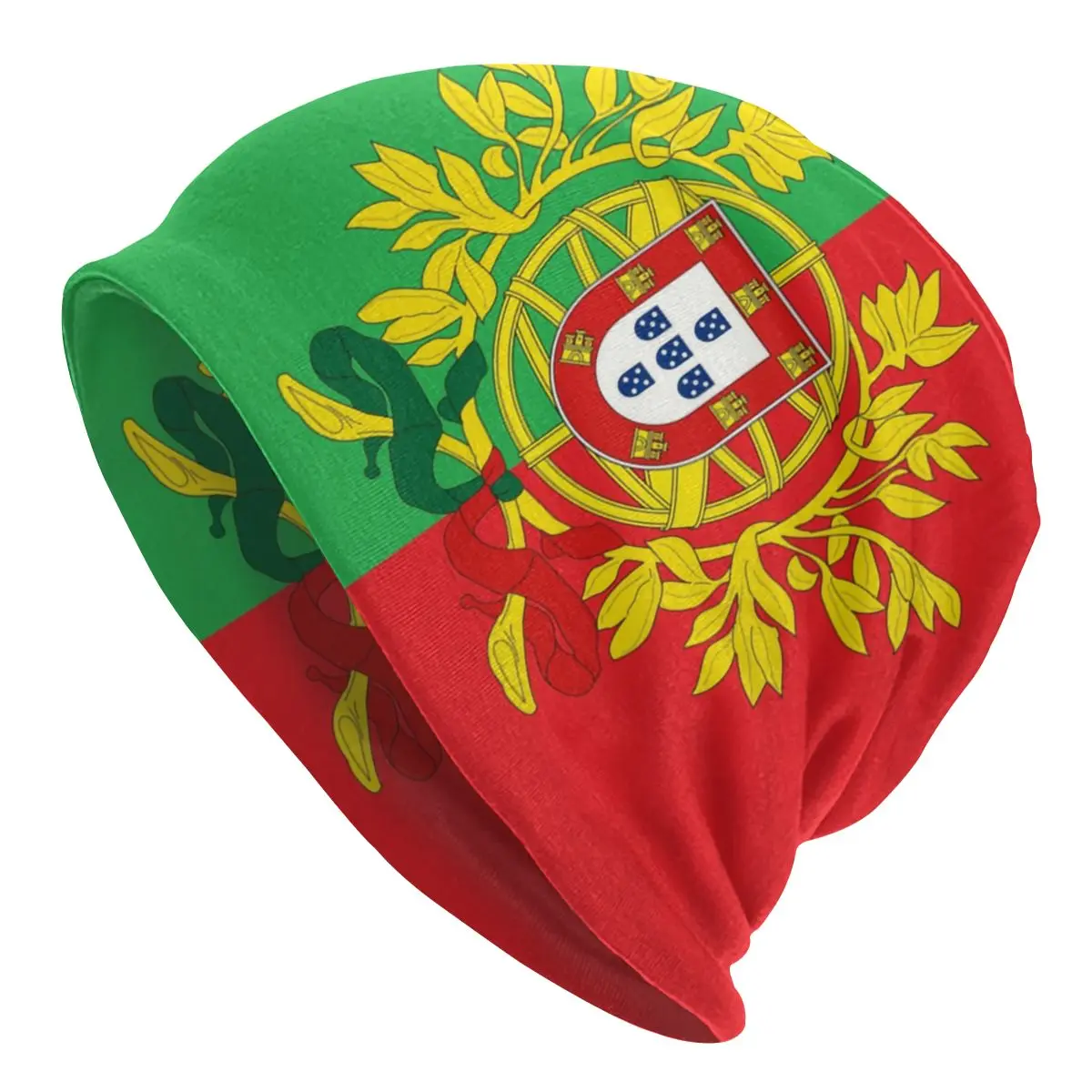 Bonnet Portugal Drapeau - Homme Femme Unisexe - Tissu Soie De Lait Doux - Extensible 53-59 Cm - Hiver Ski Sport