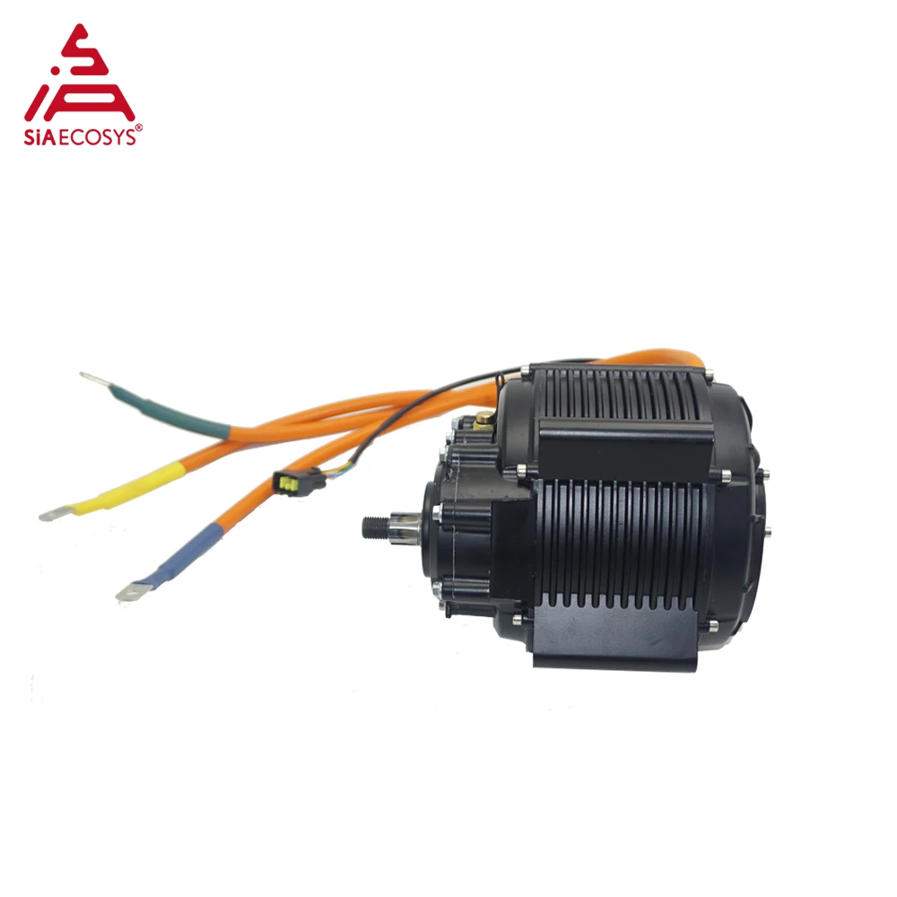 ebike mid drive motor QS165 60H 12kW IPM PMSM Mid Drive Motor 1:2.37 Gearbox 14T Sprocket Encoder Hall Type