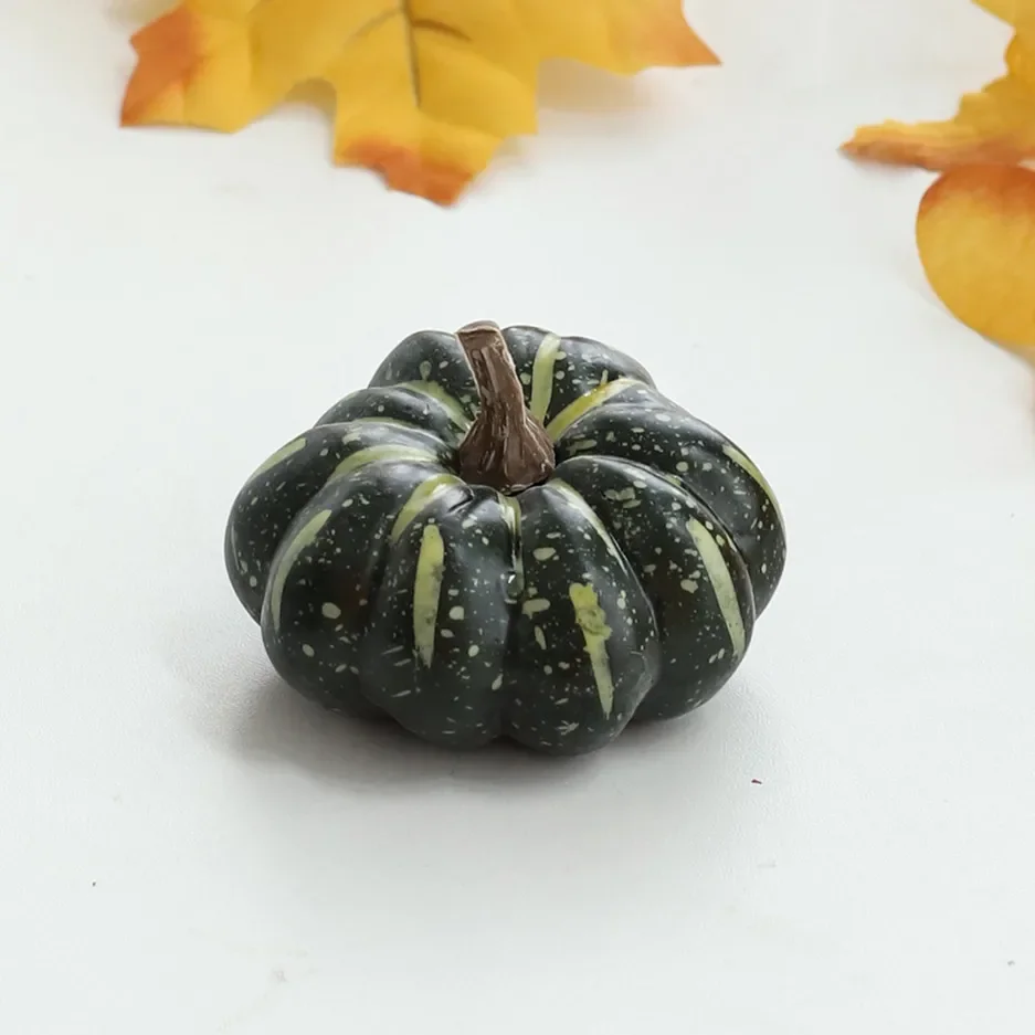 Artificial Pumpkin Halloween Decorations 10Pcs for Home Mini Fake Pumpkin vegetable ornaments table decoration artificial plant flower artificial plant flowers