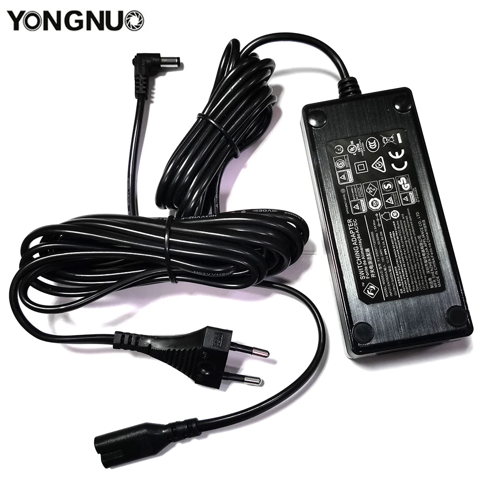 

Yongnuo 5m 12V 5A адаптер питания переменного тока для видео светильник YN216 YN600AIR YN300AIR YN160III YN300III IV YN600L YN360 YN360III Pro YN608