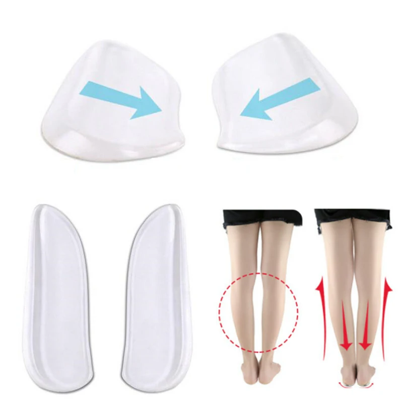 

2 Pcs Silicone Insoles Orthotics X/O-type Legs Corrector Gel Pillow For Heel Orthopedic Insoles Shoes Pad For Feet Care Cushion