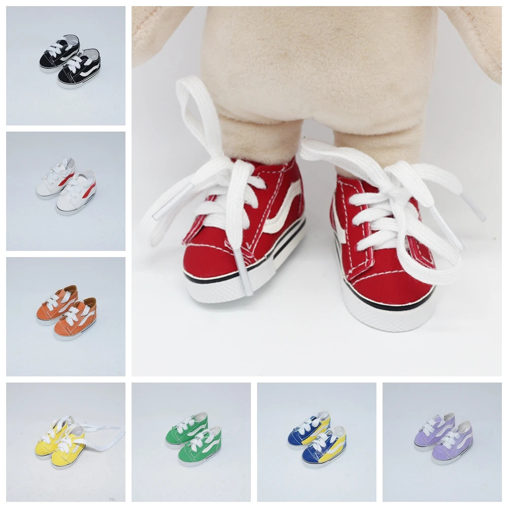 

5.5*2.8cm Fashion Mini Toy Shoes for 14.5Inch Girl Doll for EXO Russian DIY Handmade Doll BJD 1/6 Doll Accessories Toys