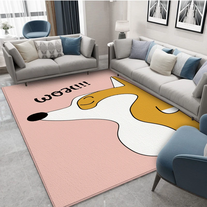 Dog Area Rug, Cartoon Animal Door Mat, Floor Mat, Bedroom Rug, Home Decor -  Temu