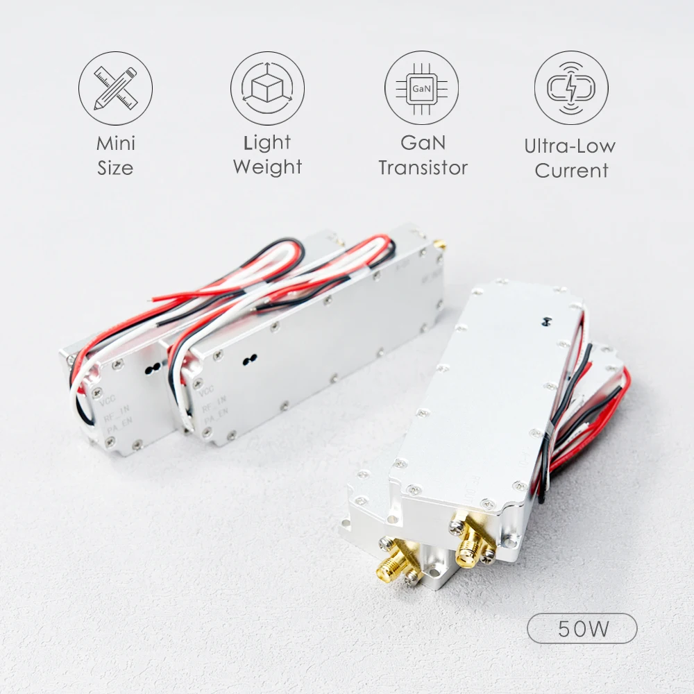 5.8GHz 50W RF High Power Amplifiers wireless Signal Extender Sweep Signal Source For Drone WiFi6