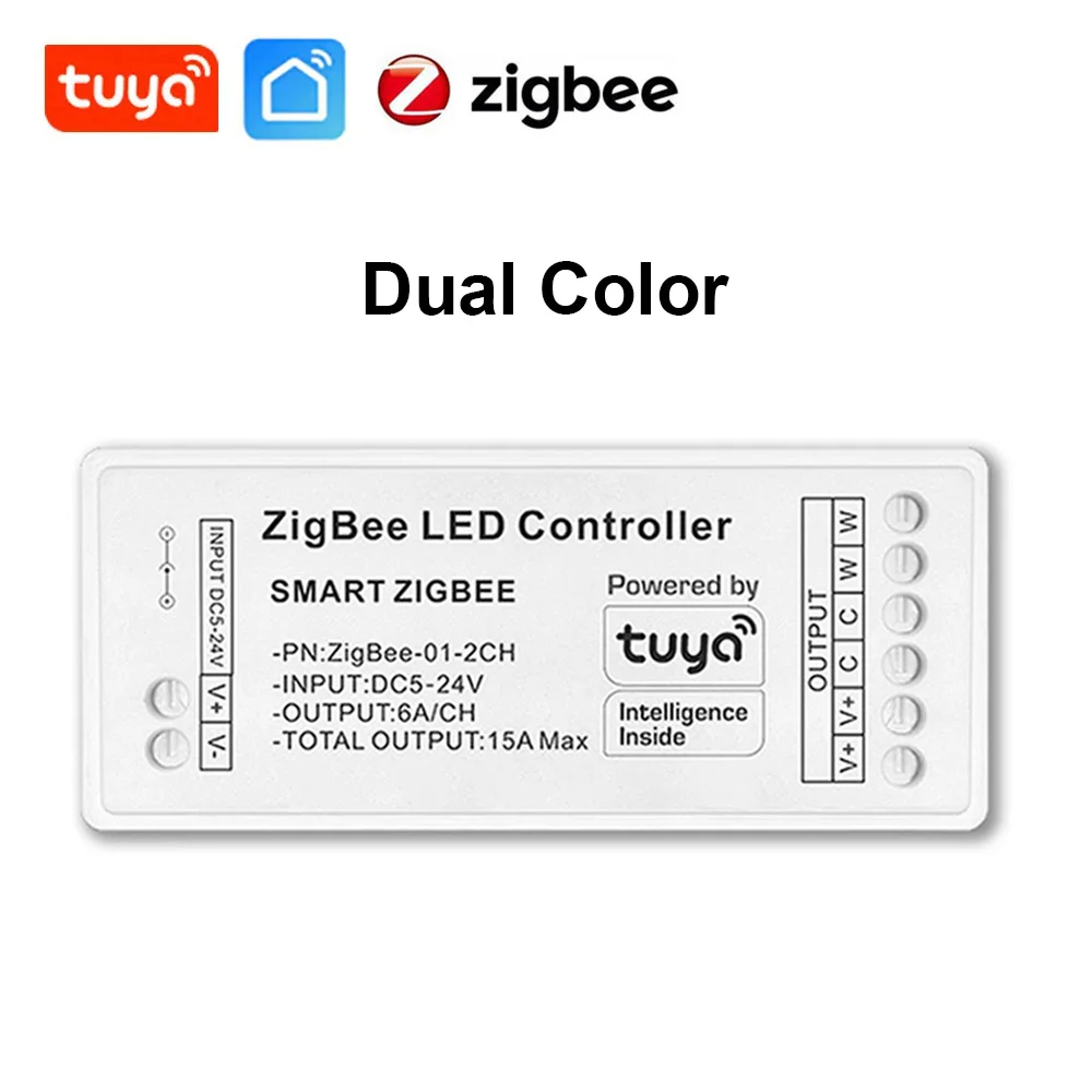 ตัวเลือกสินค้า Zigbee 3.0 คอนโทรลเลอร์ไฟ LED Strip สวิตช์ปรับแสง