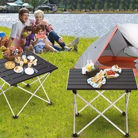 IHOME Outdoor Folding Aluminum Alloy Dining Table 5