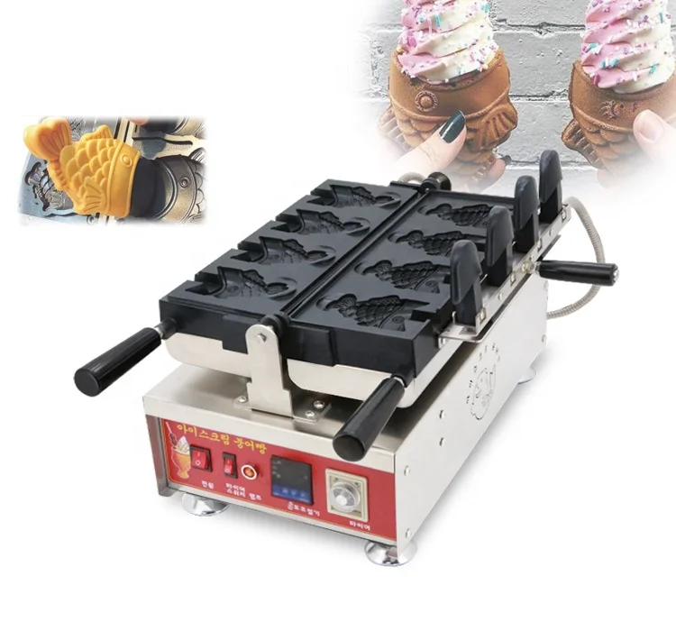 

2023 New design Top Sales Gas type fish waffle maker / taiyaki making waffle machine