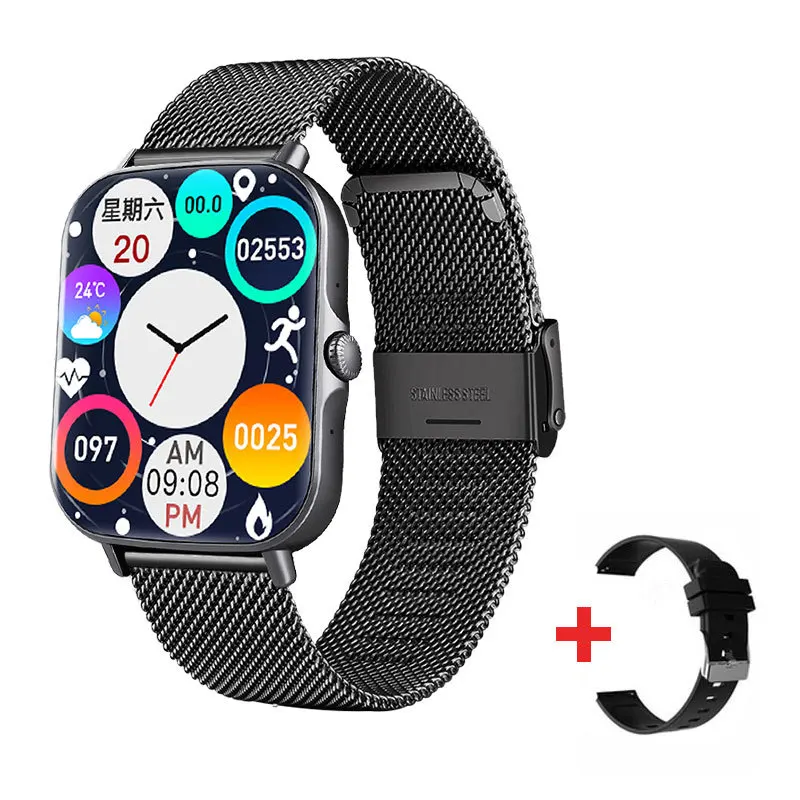 2022 Smart Watch Men Full Touch Screen Sport Fitness Watch IP67 Waterproof Bluetooth-compatible For Android Ios Smart Watch Men 