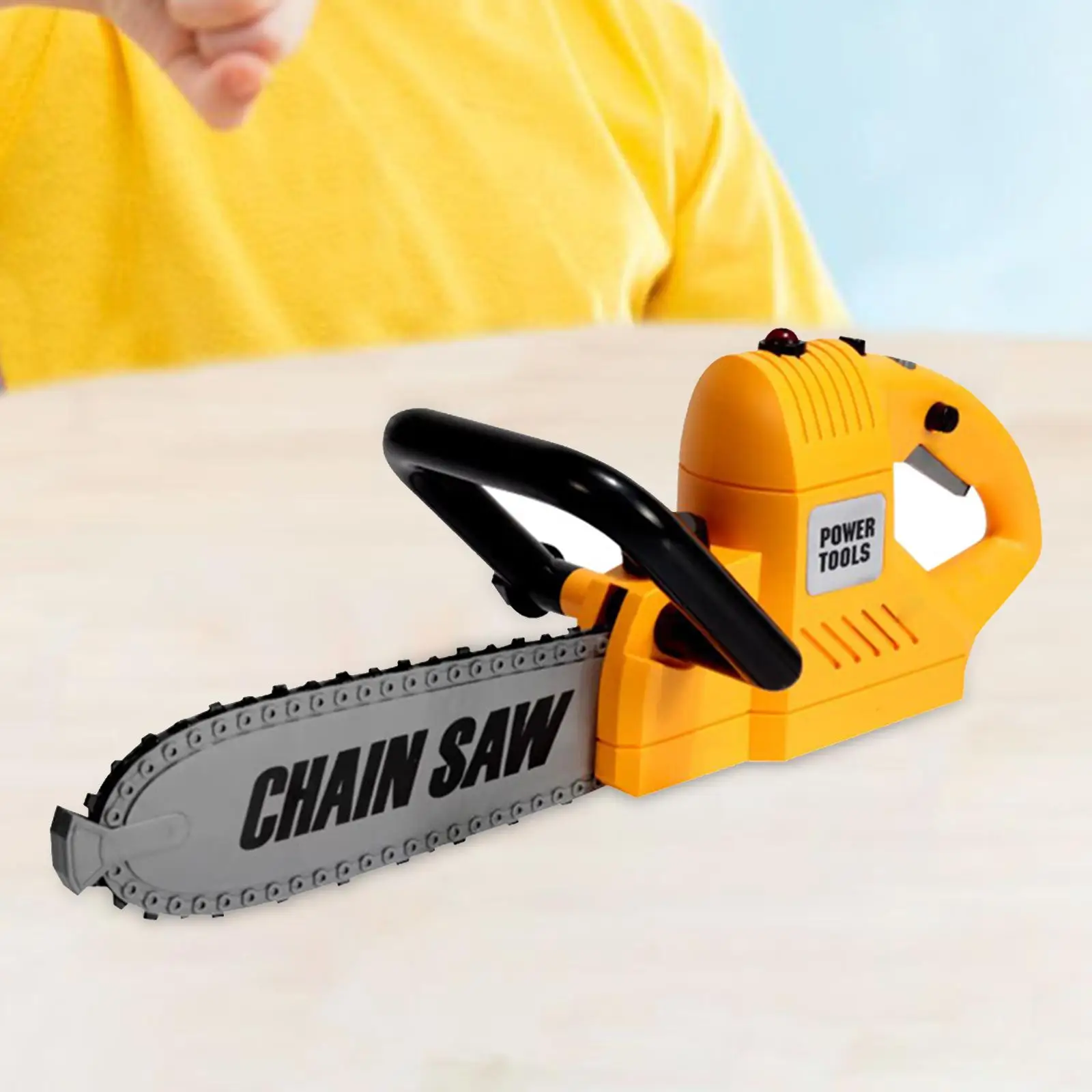 

Kids Chainsaw Toy Role Play Repair Realistic Sound Building Toy Handsaw Lawn Toy for 3 4 5 Year Old Boy Children Girl Gifts