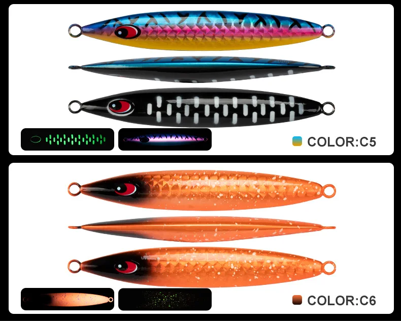 TEASER J116 250g 300g 400g 500g 600g Deepsea Big Game Trolling Vertical Jig Butterfly Offshore Metal Jigging Sinking Stick Lure – Detail 10