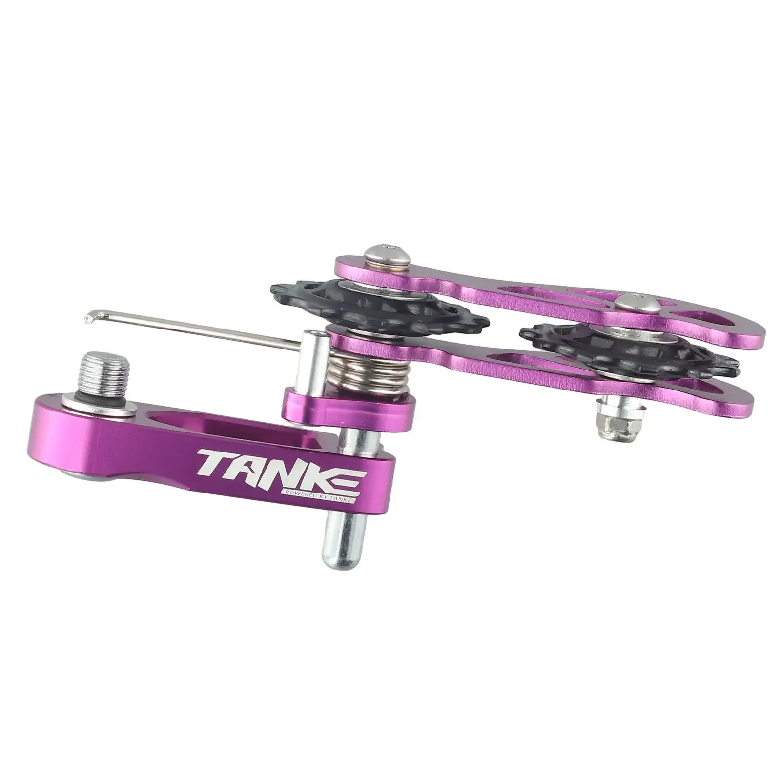 Bicycle Chain Tensioner Bike Chain Chain Tensioner Aluminum Alloy Rear Puller Adjustable For Bicycle Guide Single Speed Rear Dial