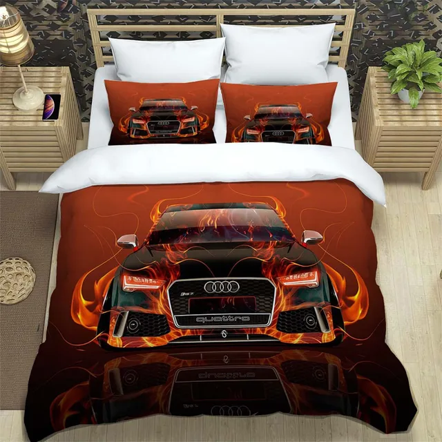 Audi A1 quattro 24231 Duvet Cover by CarsToon Concept - Pixels