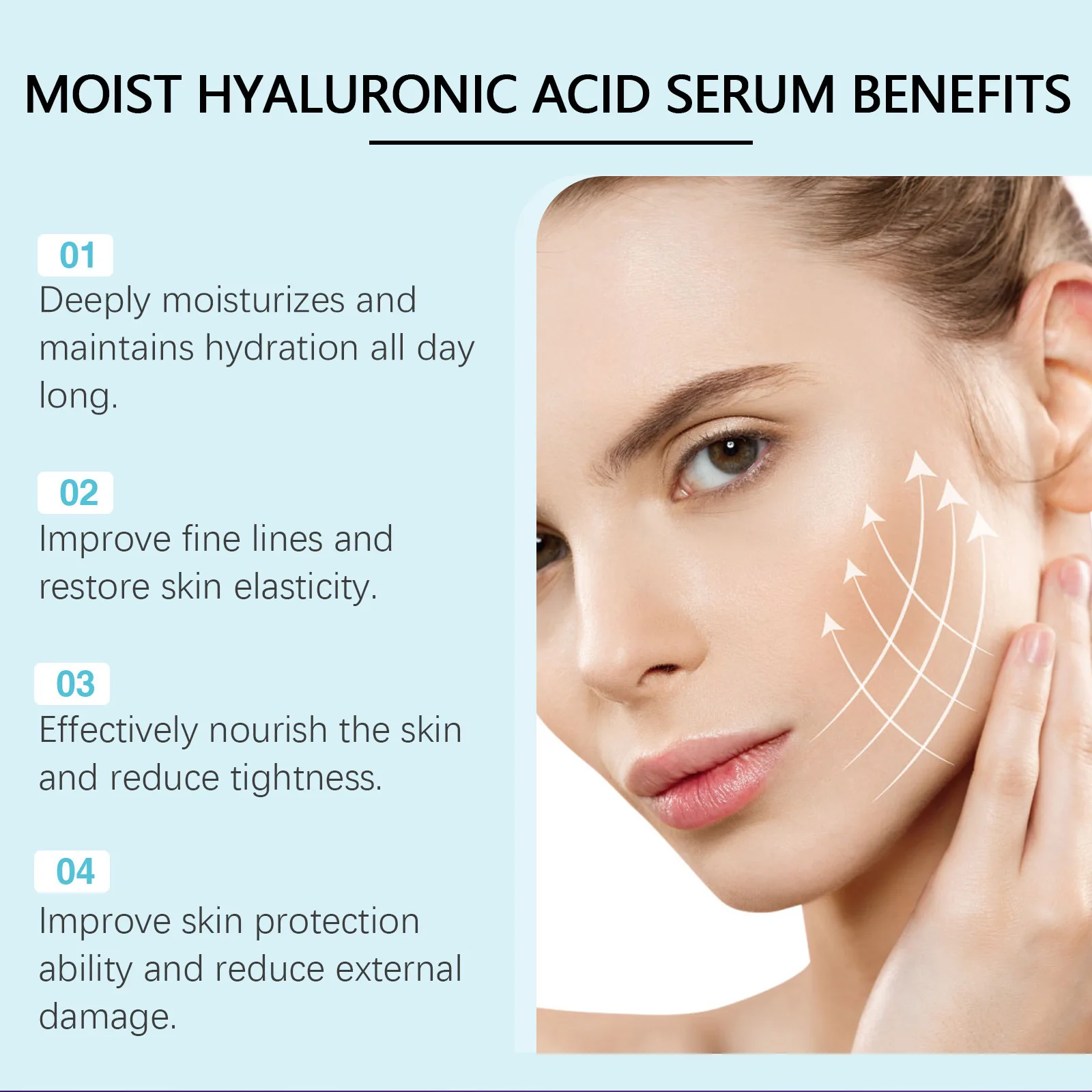 Hyaluronic B5 Serum Reduce Fine Lines Lifting Firming Tighten Brighten Moisturizing Nourishing Facial Essence Skin Care Products 5