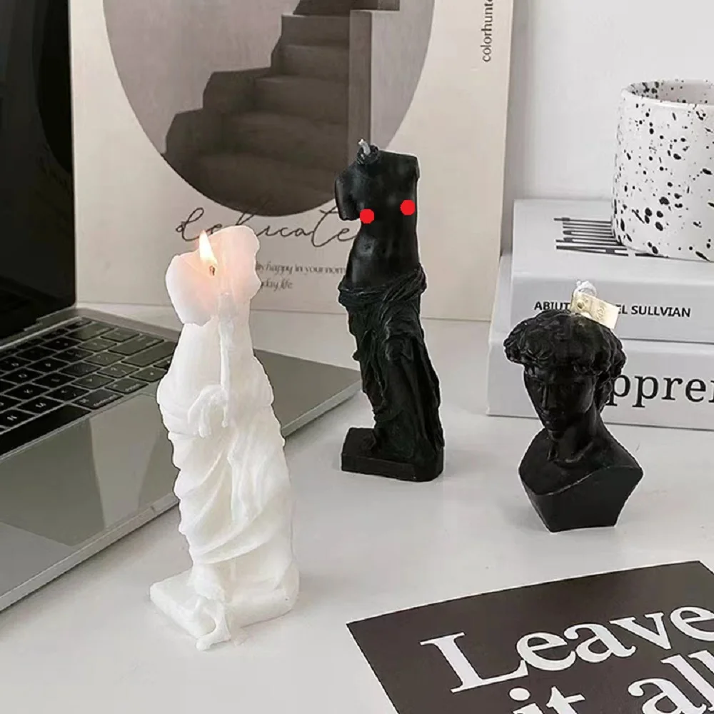 DIY Statue of Venus Human Body Silicone Candle Mold Classic Roman