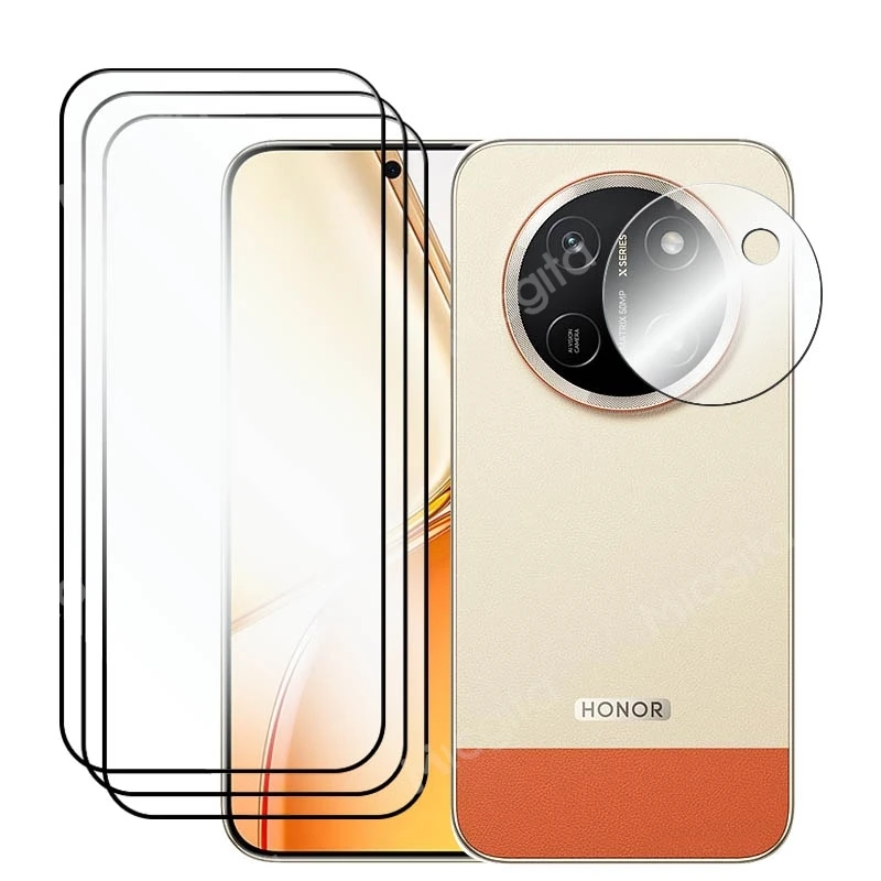 Enhanced Screen Protector: Shockproof 6.8 Full Cover Glass & Soft Fiber Lens Film