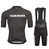 Sram Team Cycling Jersey Sets Summer Bicycle Short Sleeve Breathable Men's MTB Bike Clothing Maillot Ropa Ciclismo Uniform Suits 6