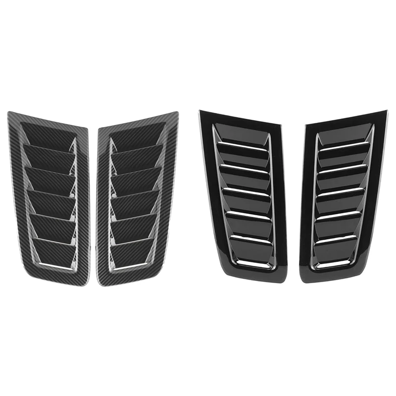 Car Styling Gloss Black Hood Air Vent Griglia Per Ford Focus Rs Mk2 Cofano Air Vent Hood Cover Air Vent Trim Panel Parts