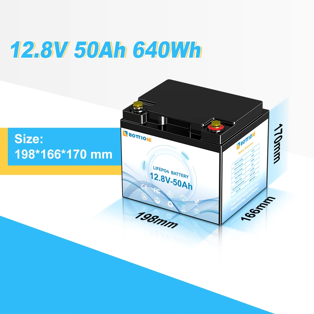 LiFePO4 battery 12,8V/50Ah