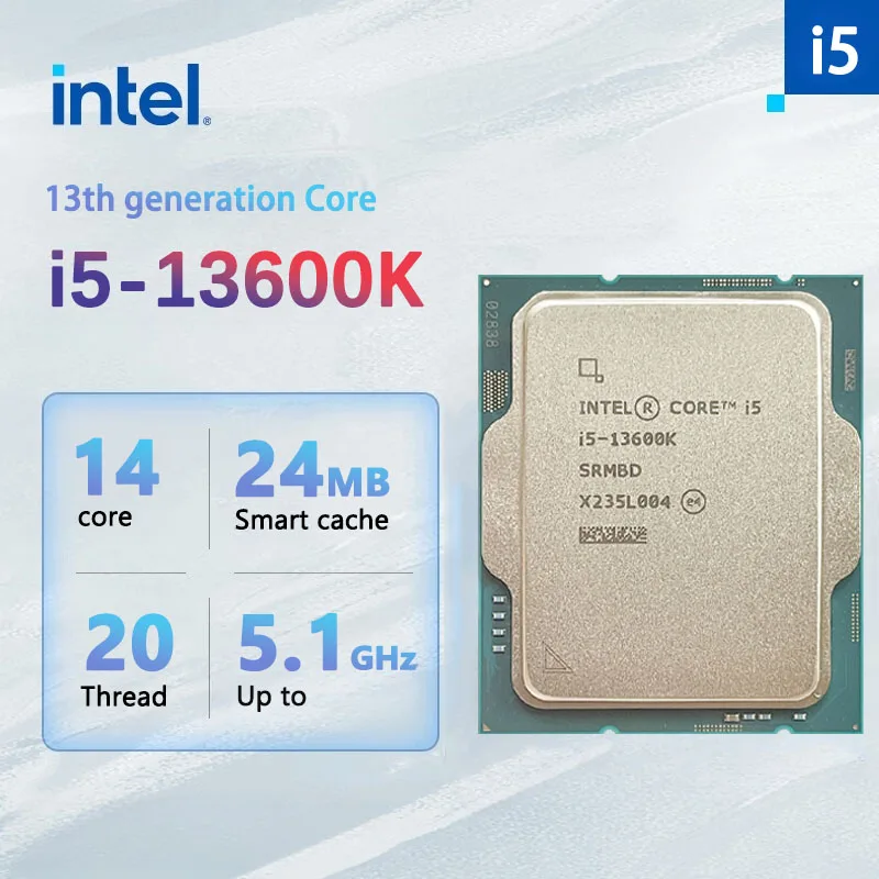 Intel Core i5-13600K i5 13600K 3.5 GHz 14-Core 20-Thread CPU