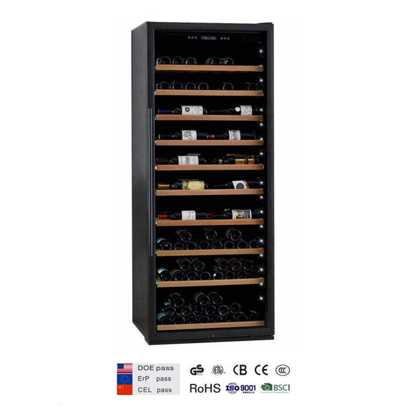 popular 300 bottle wine cooler with handle with led light