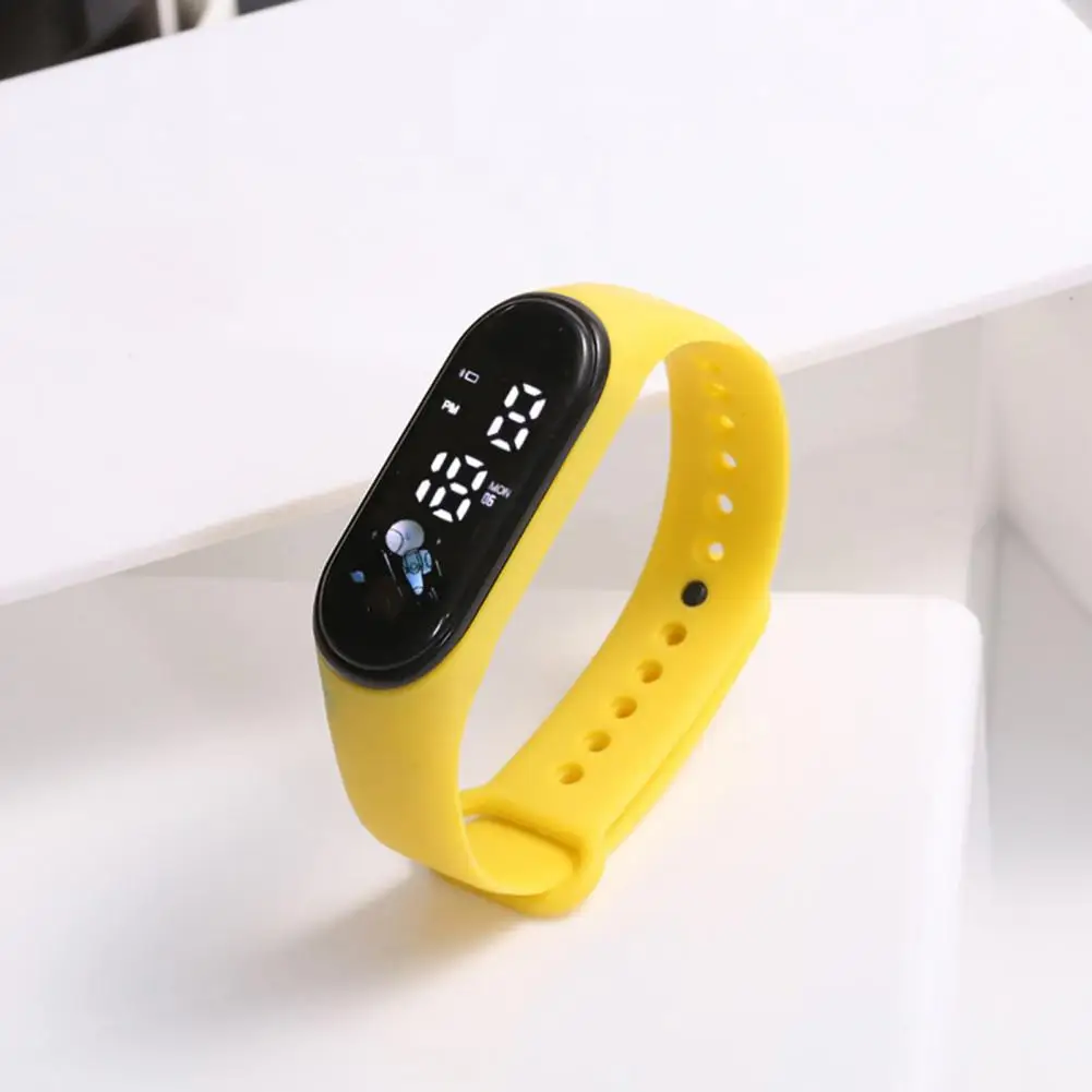 Electronic Watch Waterproof Sport Watch Silicone Bracelet LED Touchscreen Digital Child Wrist Birthday Gift