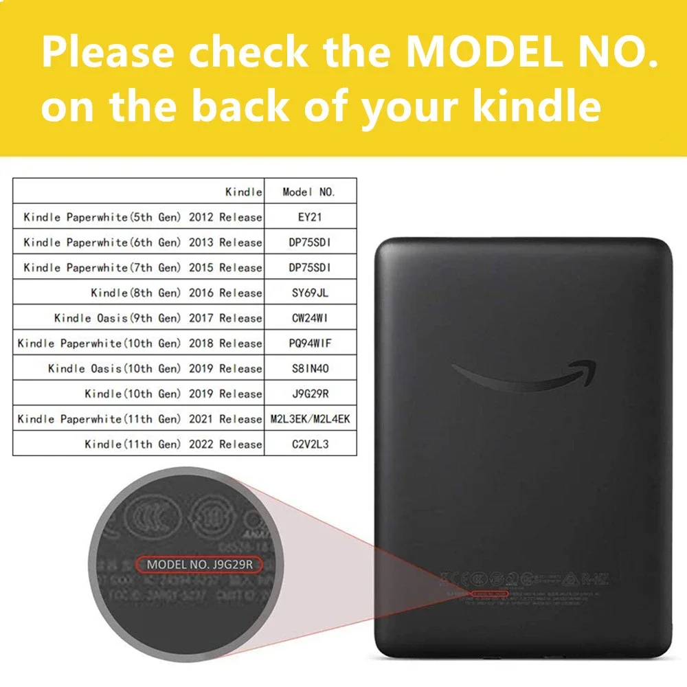 Elegant  Kindle Paperwhite Case - Premium 6.8 E-Book Cover