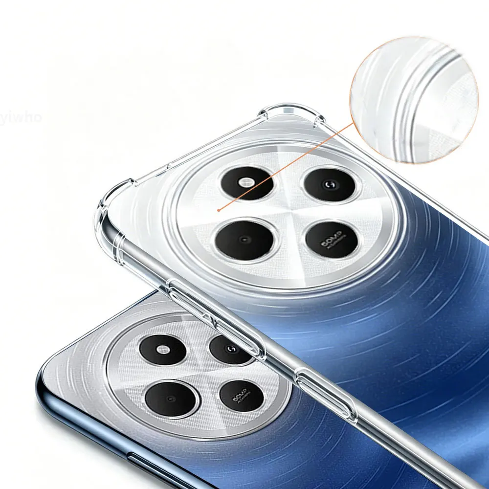 Crystal Clear Transparent Slim Soft Case with Corner Protection and Precise Cutouts